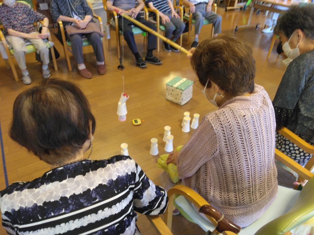 【通リハ】レクリエーション　うなぎ釣りゲーム🎣