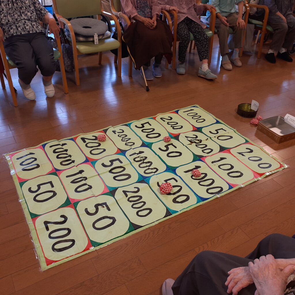 【通リハ】後ろ向きお手玉投げゲーム