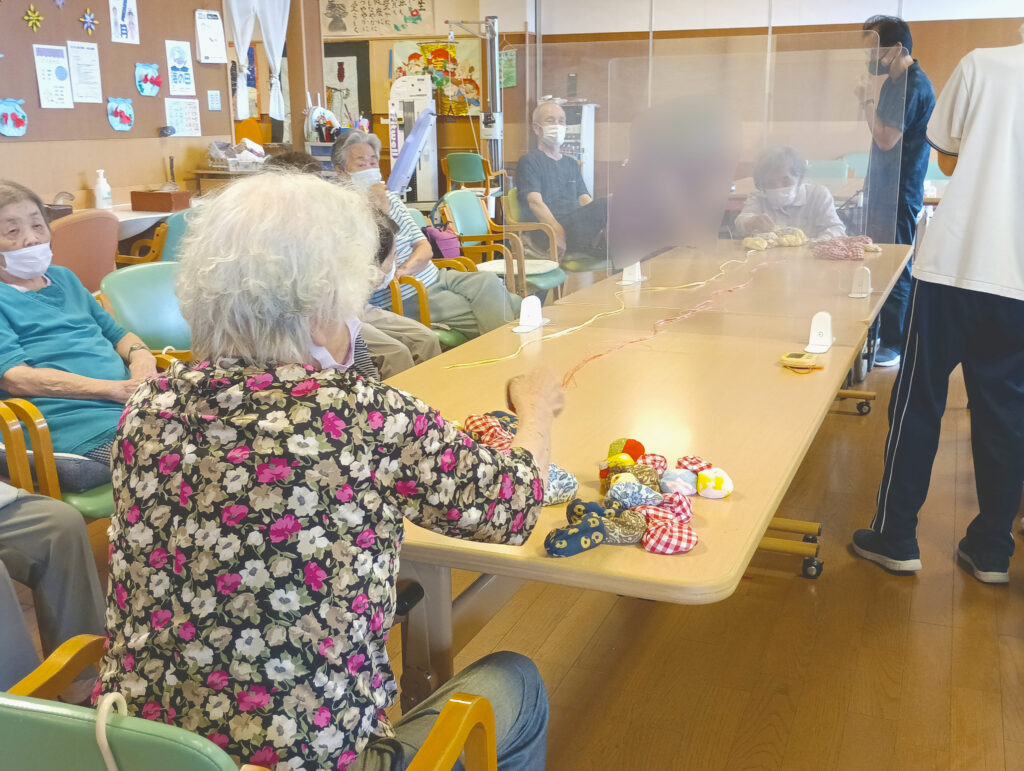 【通リハ】 新レク!お手玉引っ張りゲーム⭐/ 7月のお誕生日会🎂