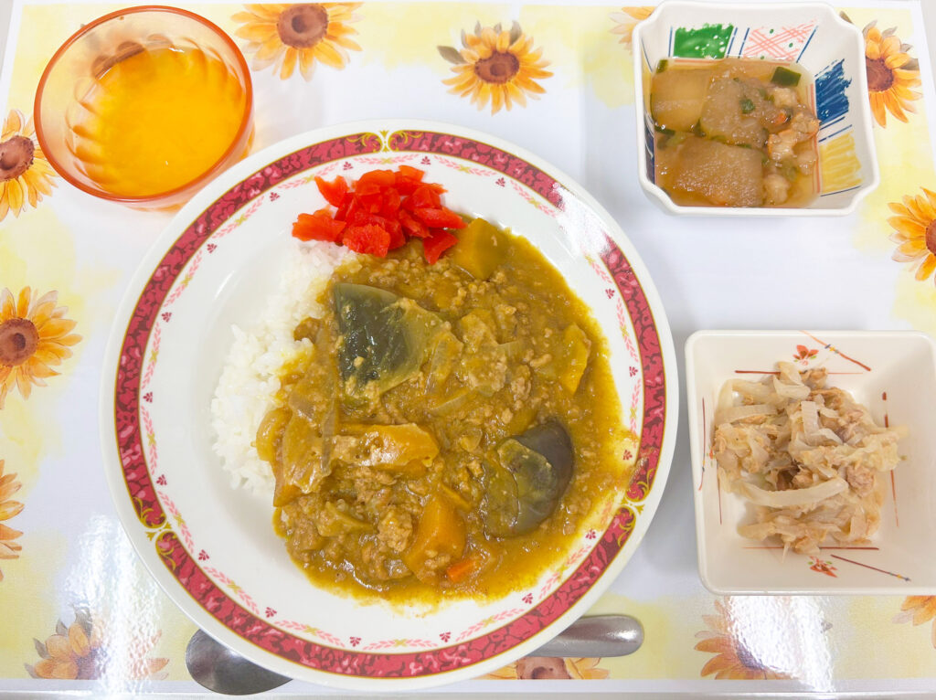【大樹ランチ】みんな大好き！夏野菜カレーライスで体力アップ🍛