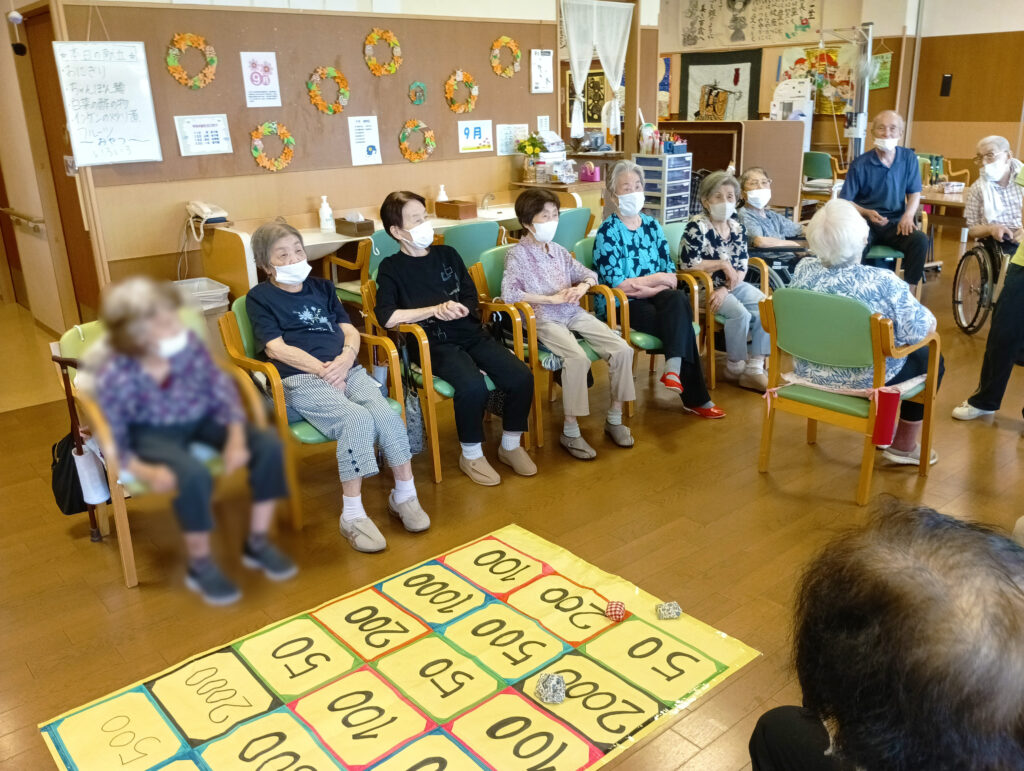 【通リハ】後ろ向きおじゃみ（お手玉）投げゲーム🍂