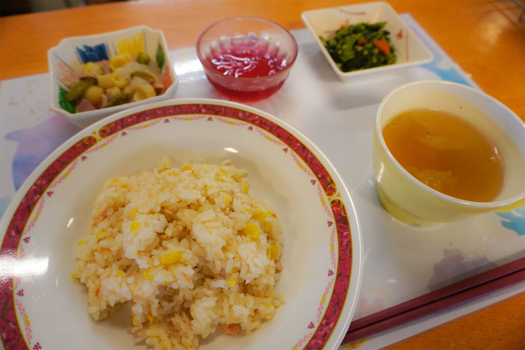 【大樹ランチ】栄養満点！食べやすい「鮭とコーンのピラフ」🌽