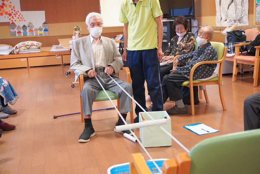 【通リハ】難易度高め！ころころ綱渡りゲームを行いました
